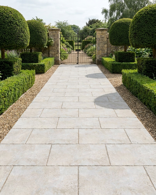 Montpellier Cream Tumbled Effect Outdoor Porcelain