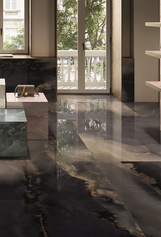 Onyx Black Polished Porcelain