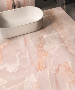 Onyx Pink Polished Porcelain