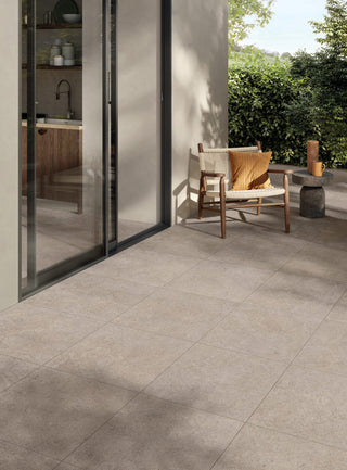Ground Taupe Outdoor Stone Effect Porcelain image 1
