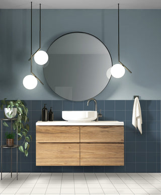 Pastello Ocean Wave Square Matt Porcelain image 1