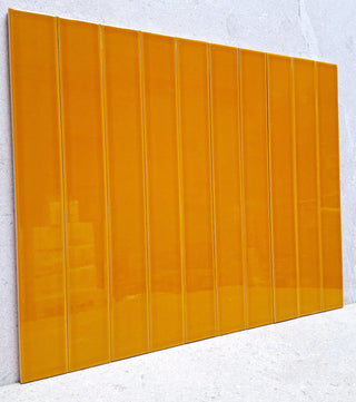 Palos Mustard Crackle Glazed Ceramic Long Brick image 2