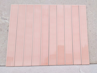 Palos Candy Pink Glazed Ceramic Long Brick image 2