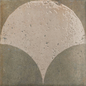 Portico Scallop Moss Décor Porcelain (Full Tile Sample)