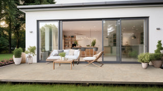 Riva Beige Tumbled Stone Effect Exterior Porcelain image 1