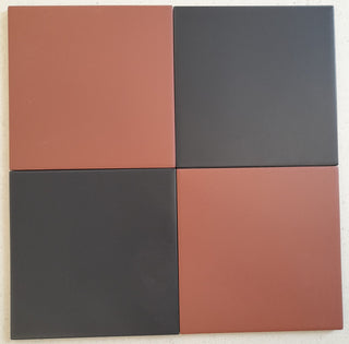 Victorian Pastello Rusty Red &amp; Black Swan Chequer Porcelain image 4