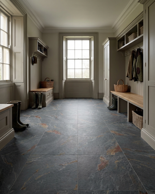 River Amber Matt Slate Effect Porcelain