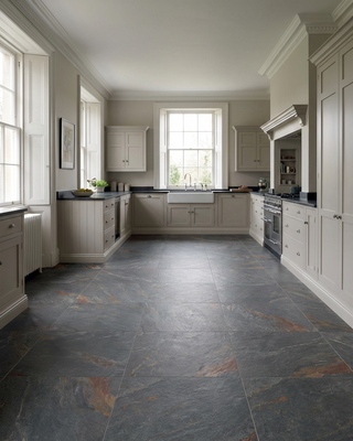 River Amber Matt Slate Effect Porcelain
