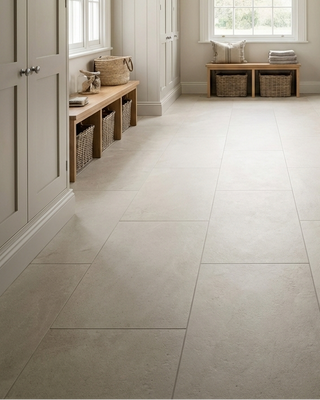 River Cream Matt Slate Effect Porcelain