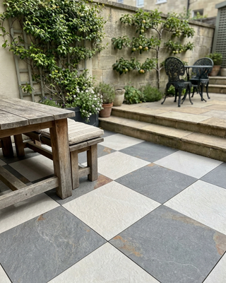 River Cream Outdoor Slate Effect Porcelain