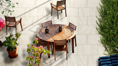 Rock White Exterior Porcelain 20mm