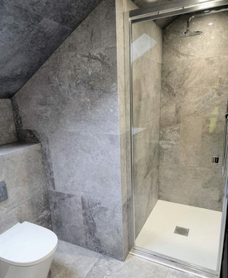 Travertine Silver Natural Porcelain image 2