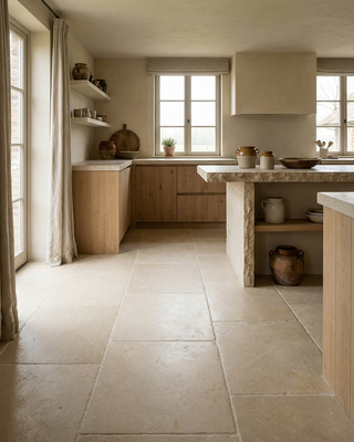 Seashell Brushed Limestone