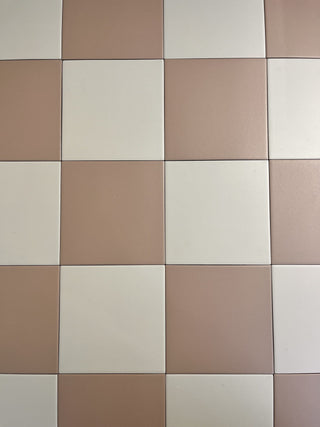 Victorian Pastello Antique Cream and Blush Chequer Porcelain image 1