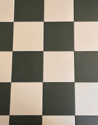 Victorian Pastello Antique Cream and Green Chequer Porcelain image 1