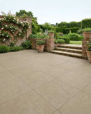 Yorkshire Ecru Stone Effect Outdoor Porcelain