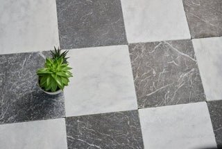 Venetian Chequer White and Nero Marble (Sample x 2 pieces) image 1