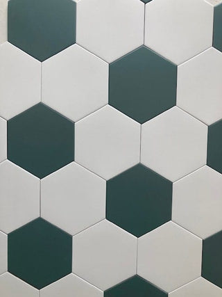 Hexagon Green Echo Matt Porcelain image 3