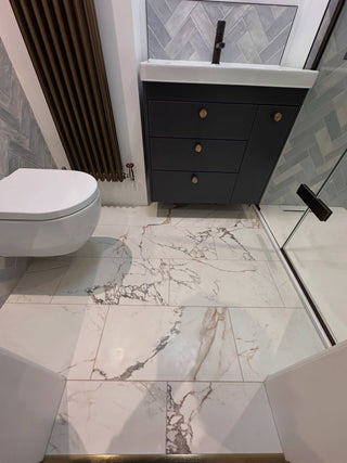 Montana Statuario Oro Honed Marble Effect Porcelain