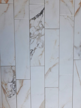 Montana Statuario Oro Honed Marble Effect Porcelain Bricks image 2