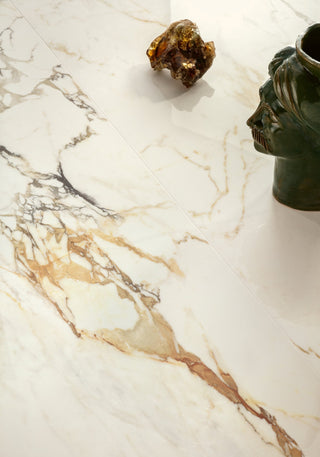 Montana Statuario Oro Honed Marble Effect Porcelain image 1