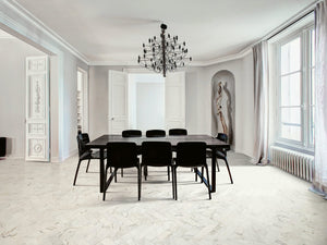 Montana Volakas White Honed Marble Effect Porcelain Bricks (Sample) image 1