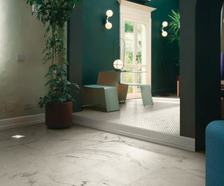 Montana Volakas White Honed Marble Effect Porcelain image 2