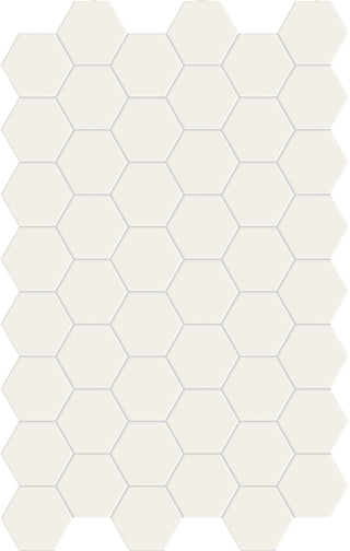 Hexagon Antique Cream Matt Porcelain image 2