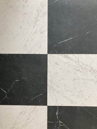 Parisian Carrara and Nero Chequer Porcelain image 2