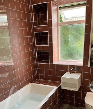 Pastello Rusty Red Square Matt Porcelain image 3