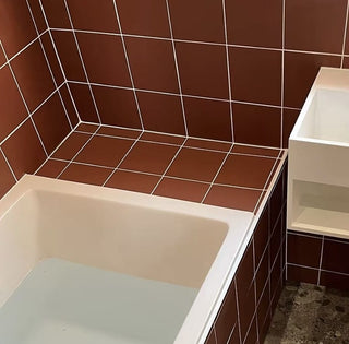 Pastello Rusty Red Square Matt Porcelain image 2