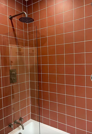 Pastello Rusty Red Square Matt Porcelain image 1