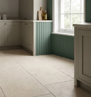 Riva Cream Tumbled Stone Effect Porcelain
