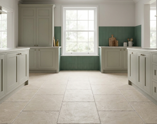Riva Cream Tumbled Stone Effect Porcelain