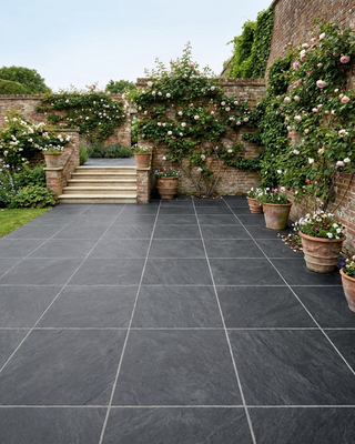 River Black Outdoor Slate Effect Porcelain