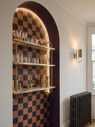 Victoriana Cotto and Nero Square Chequer Matt Porcelain