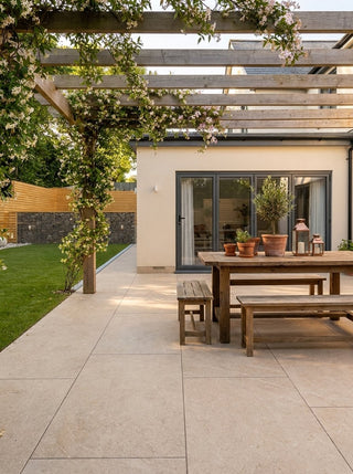 Hexham Beige Outdoor Stone Effect Porcelain 20mm