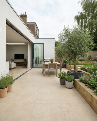 Urban Taupe Concrete Effect Outdoor Porcelain