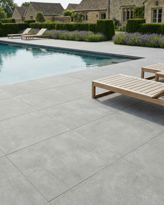 Urban Light Grey Concrete Effect Outdoor Porcelain